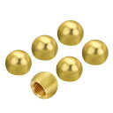 M10 ランプフィニアルキャップノブ 直径15mm メスナッツ ランプ装飾品 ランプハープトップ ランプシェードホルダー用 ブロンズ 6個入り(3)