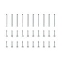 チューブフリクションピン 時計ベルトプレッシャーバーピン 13x1mm ステンレス鋼 リベットエンド付き バンドクラスプバックル 10個入り