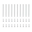 チューブフリクションピン 時計ベルトプレッシャーバーピン 23x1mm ステンレス鋼 リベットエンド付き バンドクラスプバックル 10個入り