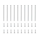 チューブフリクションピン 時計ベルトプレッシャーバーピン 25x1mm ステンレス鋼 リベットエンド付き バンドクラスプバックル 10個入り