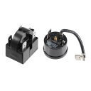 冷蔵庫スターターリレー過熱保護装置 冷蔵庫 ptcスターターリレー 22 Ohm 4ピン + コンプレッサー 過負荷 保護装置