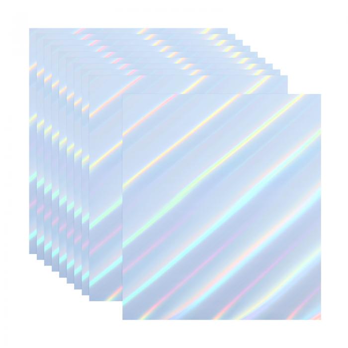 PATIKIL A4ホログラフィックカードストック 10枚入り メタリックな虹色ミラーペーパーステッカーフォイルボード スクラップブックポスターDIYクラフト スタイル1