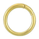 1個 金属スプリングOリング0.55インチ(14mm) 真鍮製 スプリングキーリングバックル キーチェーン 財布 ハンドバッグ DIYアクセサリーに適用