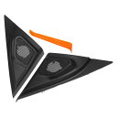 ACROPIX マツダに対応3 2004-2009用のインテリアフロントカードアスピーカーウィンドウAピラートリムツィータースピーカーパネルABSブラッ ク-2...