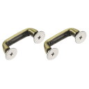 財布ストラップリング 29mm 金属シャックルバックル 取り外し可能なクラスプ ネジ付き バッグチェーンクラフトDIY交換用 ブロンズ 2個入り