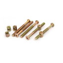 ナット付き家具ボルト 六角キードライブ ソケットキャップ M8x15 mmナット付き M8x80 mm ねじ長さ55 mm 5セット