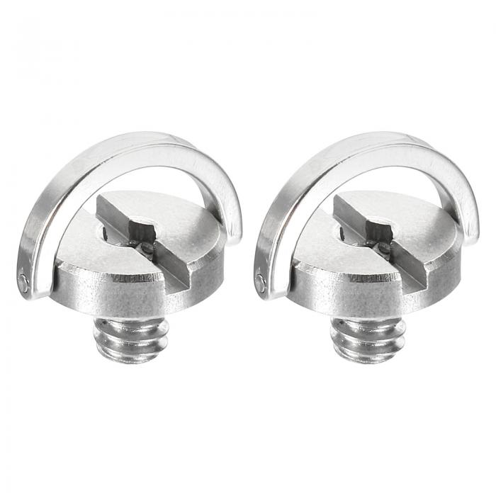 PATIKIL 1/4-20ネジ 11 mm長さ Dリング ステンレス鋼 カメラ固定ネジ 2個 Dシャフト クイックリリース..