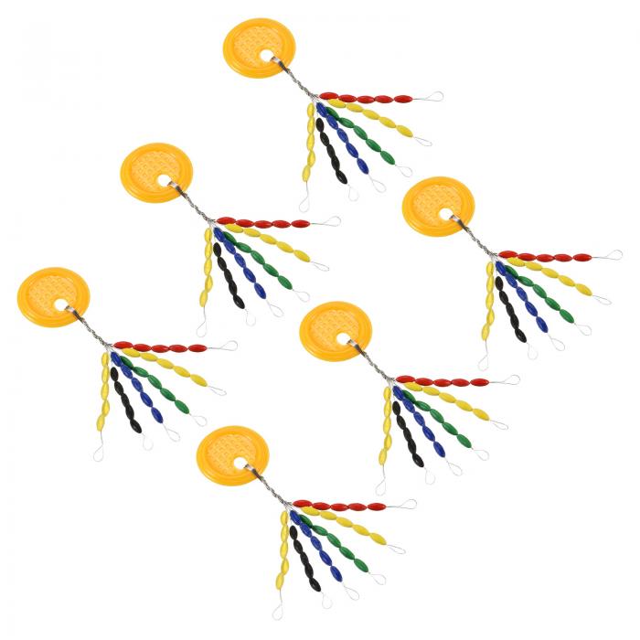 PATIKIL 2mm 釣りゴム浮きビーズストッパー 450個 30合1 フロートシンカーストップ 楕円形 マルチカラー