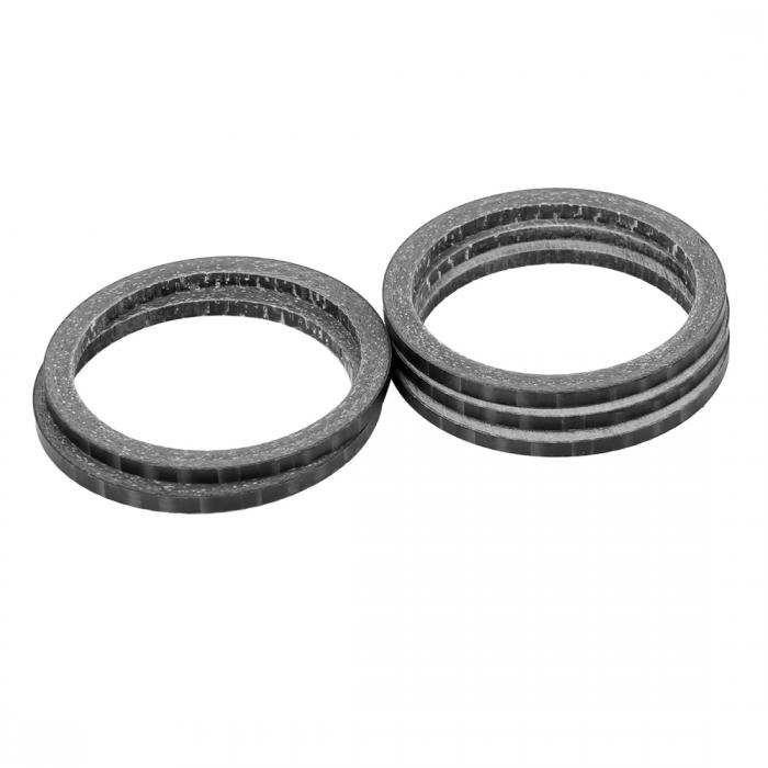 X AUTOHAUX ヘッドセットスペーサー 2 mm カーボンファイバーハンドルバーステムスペーサー 適合28.6 m..