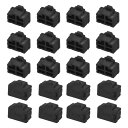 RJ45防塵カバー シリコン製 ブラック メスRJ45保護カバー 20個入り(4)