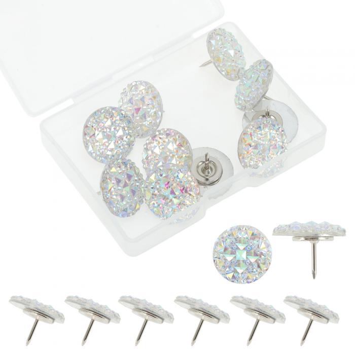 GLIDESMOOTH 画鋲 画びょう 押しピン プッシュピン 収納ケース付き オフィス 写真DIY地図 固定用 掲示..