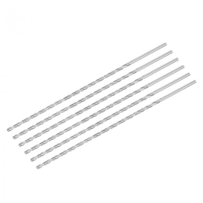 HSS(高速度鋼) エクストラロングツイストドリルビット 3.5 mmドリル径 200 mm長さ 6個