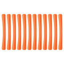 PATIKIL 3.1 x 5インチ ゴムバンド 12個入り 本 ノート アート トラップ エクササイズ 料理に使用できる伸縮性 あるバンド オレンジ色(3)