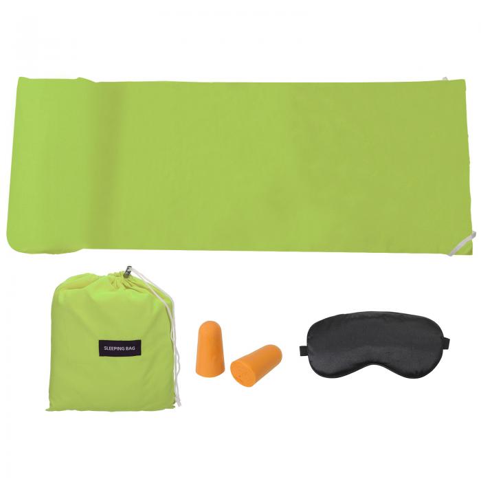 PATIKIL 210x75 cm 寝袋ライナー 軽量 ソフト トラベルキャンプシート スリープサック コンパクト寝袋セット キャリーバッグ付き バックパッキング キャンプ トラベル ホテル用 グラス緑