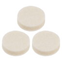 羊毛フェルト研磨パッド 25 mm バフホイール ポリッシュパッド 植毛フック&ルー プバック 車のガラス プラスチック 金属 石用 3個