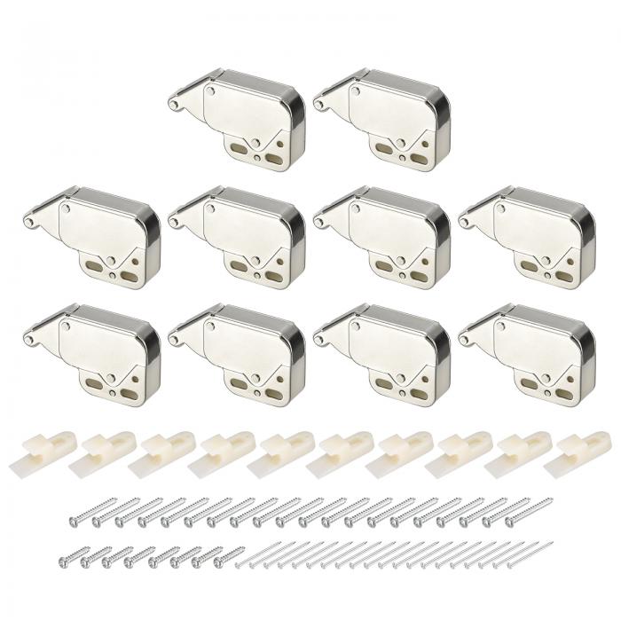 プッシュオープン ドアキャッチ アイロン 自動スプリング式 プッシュインタッチキャッチ キャビネット..