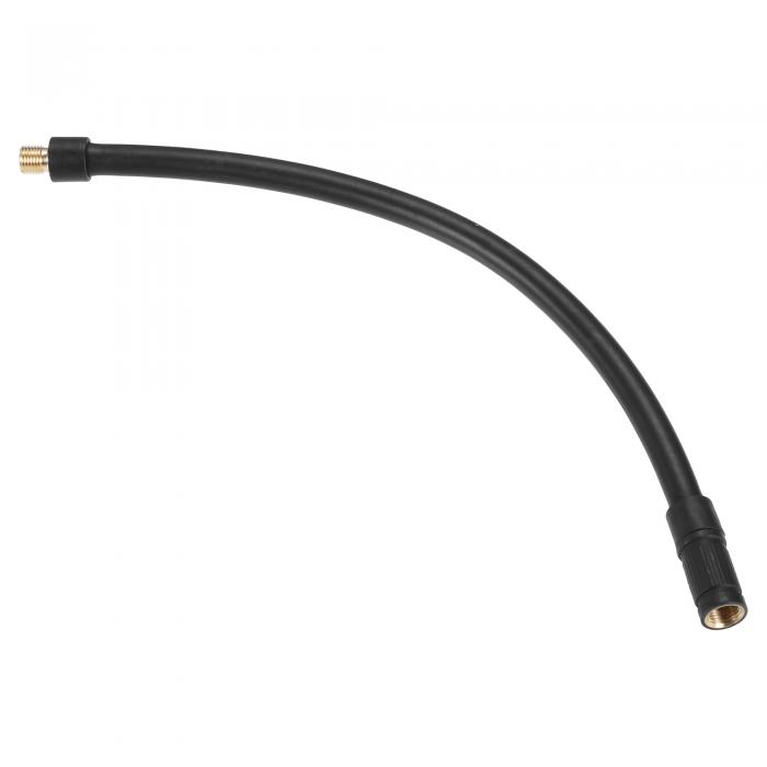 X AUTOHAUX タイヤインフレーターエアポンプホースアダプタエクステンション ロックタイヤチャックチューブ接続部 標準アメリカバルブ用 エアリリースバルブなし 車 マウンテンバイク オートバイ用 305cm