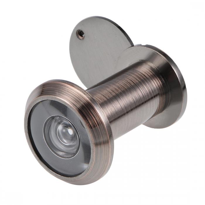 ドアビューア 真鍮 200度 のぞき穴 35mm-60mmドア用 アンティーク銅 仕上げ セキュリティ