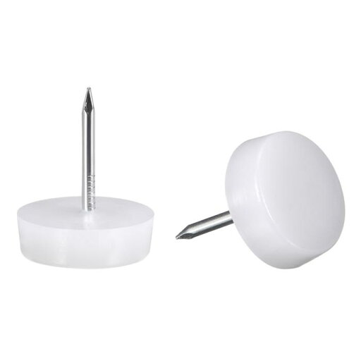 家具足用ネイル 家具 椅子 テーブル 足用 保護装置 パット 直径14mm プラスチック ホワイト 50個入り 家具足用ネイル 家具 椅子 テーブル 足用 保護装置 パット 直径14mm プラスチック ホワイト 50個入り