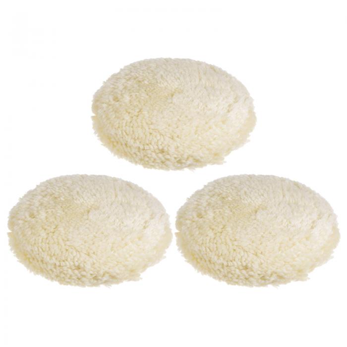 ウール研磨パッド ウールバフパッド フックとループ付き 背面切削研磨 車 バイク 洗濯機 冷蔵庫 家具用..