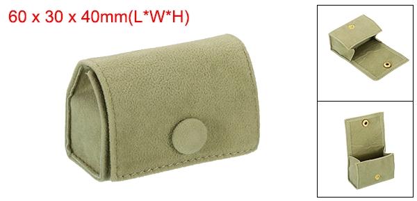 PATIKIL ベルベットリングボックス トラベルリングボックス 宝石ホルダー 携帯用 ミニ宝石ケースオーガナイザー リング イヤリング 女性 ギフト用 緑 2