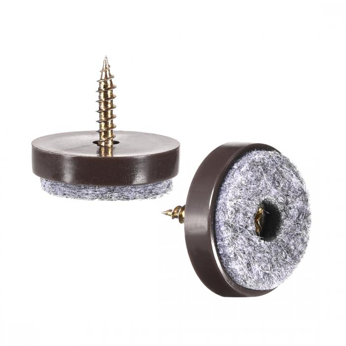 家具足用ネイル 家具 足 釘 保護装置 ねじ込み式 木製テーブル 椅子 足 直径24mm 40個入り