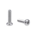 機械ねじ ボルト M4x16mm シルバーグレー なべ小ねじ 304ステンレス鋼 20個入り(4)