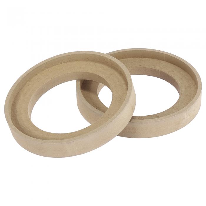 X AUTOHAUX スピーカースペーサーリングアダプターブラケット取り付け スペーサーリセスベゼルプレート ウッド ベージュ 内径78 mm 100 mm ペア