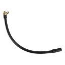 X AUTOHAUX タイヤインフレーターエアポンプホースアダプタエクステンション ロックタイヤチャックチューブ接続部 標準アメリカバルブ用 エアリリースバルブ...