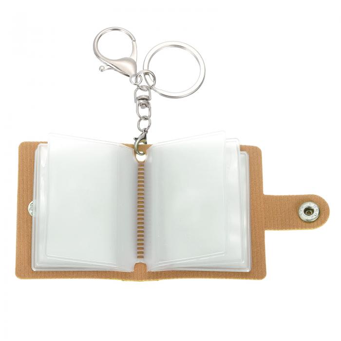 1個のミニ写真キーチェーン カスタムキーチェーン 20枚の写真が入るパーソナライズされたレザー写真ア..