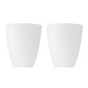PATIKIL 4.5" 高さ 3.9" 直径 1.2" フィッター付きプラスチック製ランプシェード 2個セット LEDフロアランプやテーブルランプ用 プラスチック製ランプシェード 交換用カバー ホワイトカラー