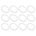 PATIKIL 50 mm プラスチッククラフトリング 12個 PP プラスチック ドリームキャッチャーリング マクラメリース フローラルラウンドフープリング DIY クラフト壁掛け結婚式装飾用 ホワイト