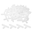 200個の壁床タイル用プラスチックT字スペーサー タイル施工用ツール 4mm 5/32" タイルスペーサー ホワイト