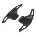 X AUTOHAUX ステアリングホイールシフトパドル シフター 拡張カバー アルミニウム合金 BMWに対応 435i 220iに対応 ブラック ペア