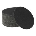 HEROFFIX サンドペーパーフック&ループサンディングシート125x125mm ブラック 60番目のラウンド効率的な研磨および研磨自動車製造および修理木工作品