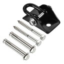 PATIKIL 1.6cm スイングハンガー ハンガーブラケット 取付フック 2木ねじ付 2拡張ボルト付 天井用木製梁用