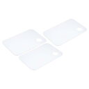 PATIKIL 400 x 300 x 2 mm 塗料トレイパレット 3個 塗装パレットホルダー 正方形 サムホール付き ガッシュ水彩画用 クリア
