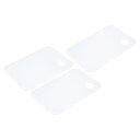 PATIKIL 200 x 300 x 2.5 mm 塗料トレイパレット 3個 塗装パレットホルダー 正方形 サムホール付き ガッシュ水彩画用 クリア