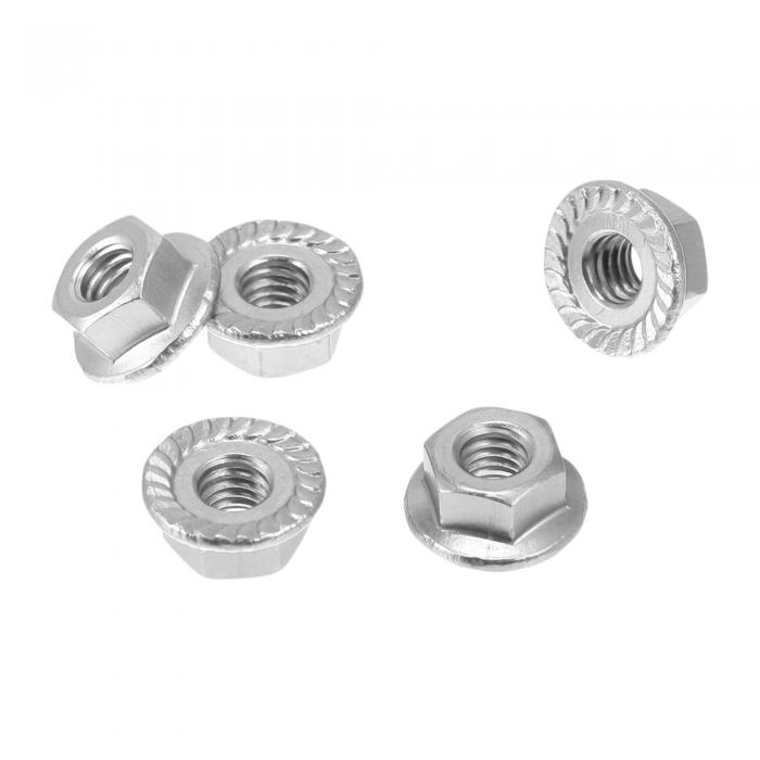 REPAIROCK 5個M4車用フランジナットアルミ合金ノブ付き六角ロックフランジナット滑り止めロックフラン..