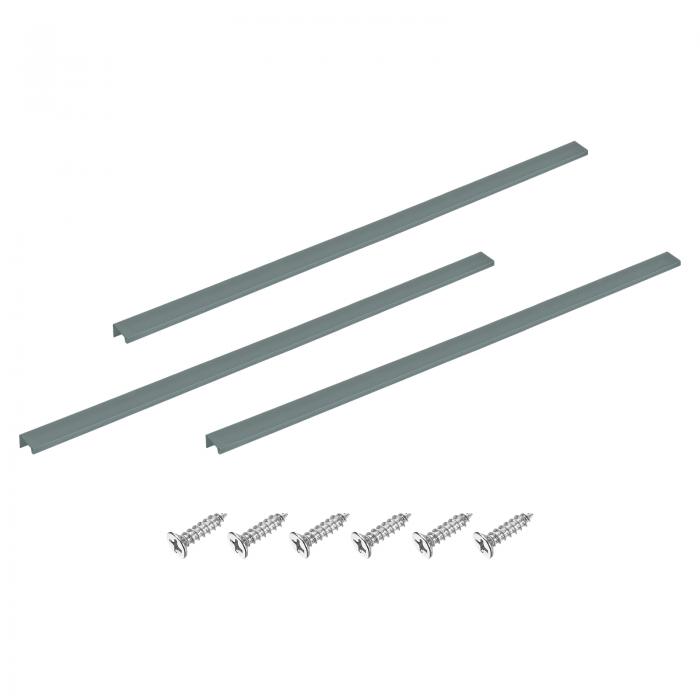 キャビネットフィンガーエッジプル 3個800mm / 31.5アルミニウム合金バックマウント隠しプルコンシール..