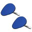 PATIKIL 卓球ラケットケース 2個 卓球パドルケースハードカバー コンテナバッグ ひょうたん形 スポーツアクセサリー用 ブルー