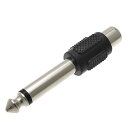 RCA オーディオ ジャック 変換 アダプタ モノラル プラグ(2)
