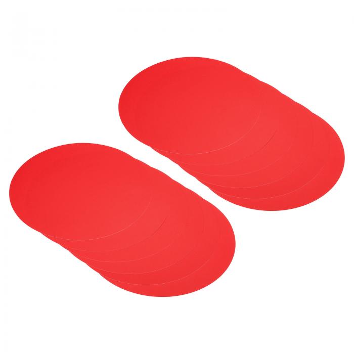 PATIKIL 250 mm 丸型ボール紙 40個 ブランク ディスクサークルスライス パーティー装飾 DIY クラフト アート 描画 絵画 ライティング用 レッド