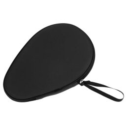 PATIKIL 卓球ラケットケース 卓球パドルケースハードカバー コンテナバッグ ひょうたん形 スポーツアクセサリー用 ブラック