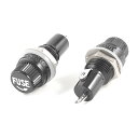 ヒューズホルダー AC15A125Vねじキャップ 5mm x20mm 2個入り