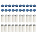 PATIKIL 10 mm プールキューチップセット 20 ペア スヌーカービリヤード キュースティックチップ交換 互換性 プールキューフェルール ブルー グレ...