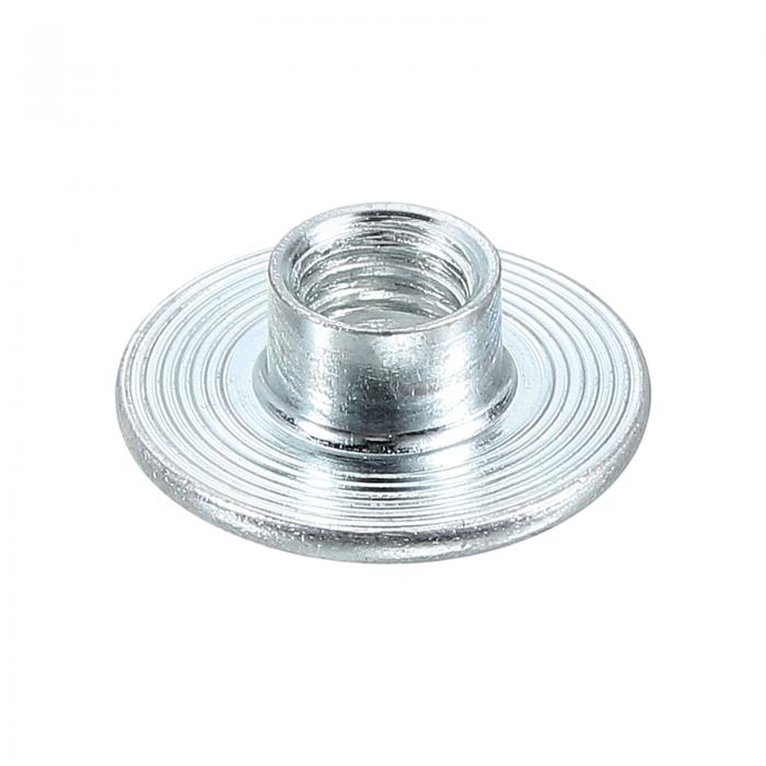 M6 Tナット 12個 カーボン鋼 Tナット ラウンドベース 溶接ナット 6mm 高さ スルーホール フランジ イン..