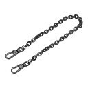 パースチェーンストラップ 200x6 mm フラットチェーンストラップ ハンドバッグチェーンアクセサリー 財布ストラップ ショルダークロスボディ交換用ストラップ...
