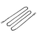 パースチェーンストラップ 1200x6 mm フラットチェーンストラップ ハンドバッグチェーンアクセサリー 財布ストラップ ショルダークロスボディ交換用ストラッ...