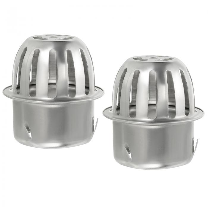 PATIKIL ドームガターガードフィルター 2個入り 304ステンレス製ダウンスポットストレーナー 葉やゴミ..